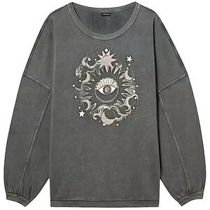 TORRID Celestial‎ Eye Oversized Tunic Sweatshirt NWT